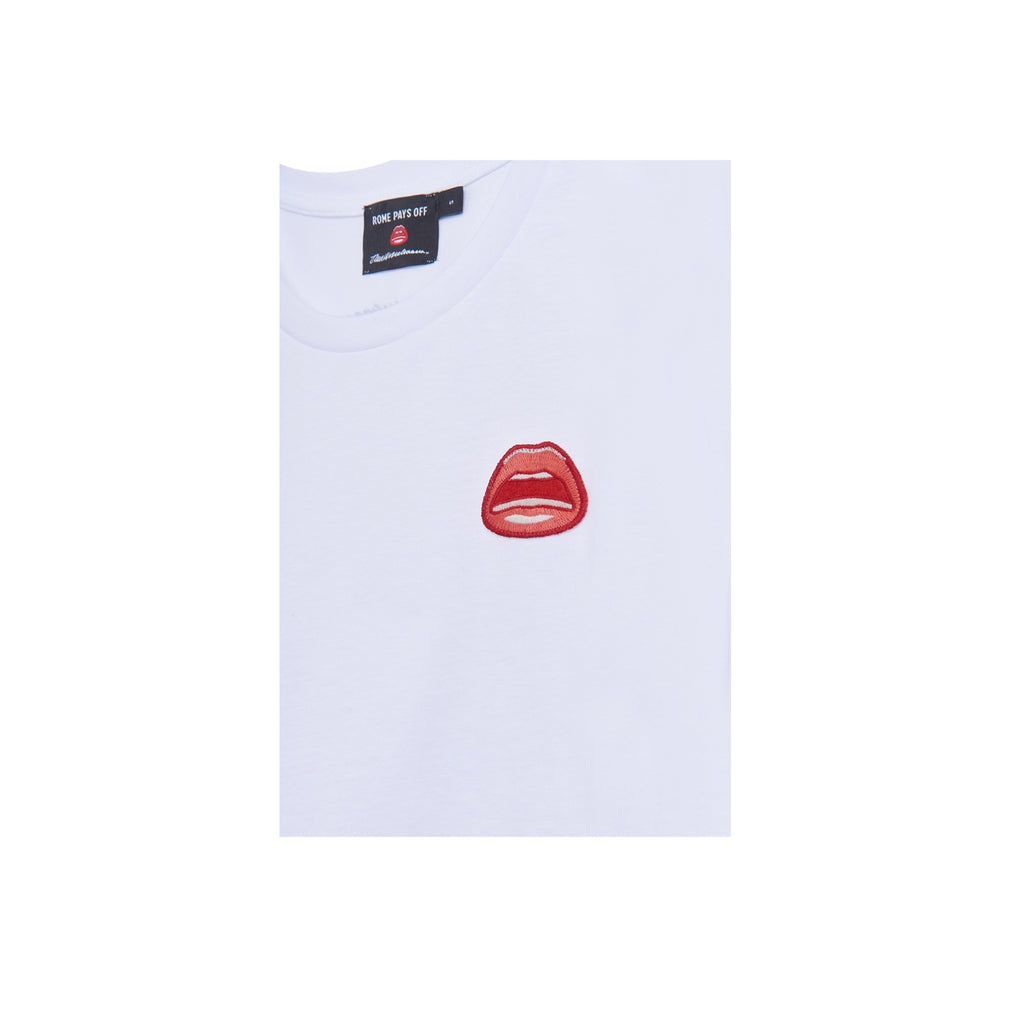 Tom Wesselmann Mouth Icon Patch T-Shirt - White