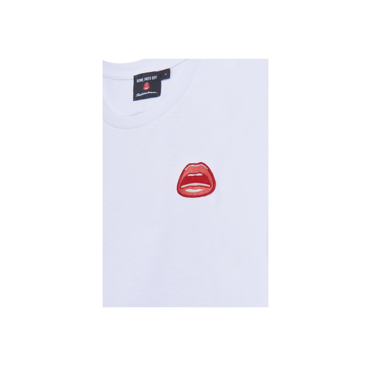 Tom Wesselmann Mouth Icon Patch T-Shirt - White