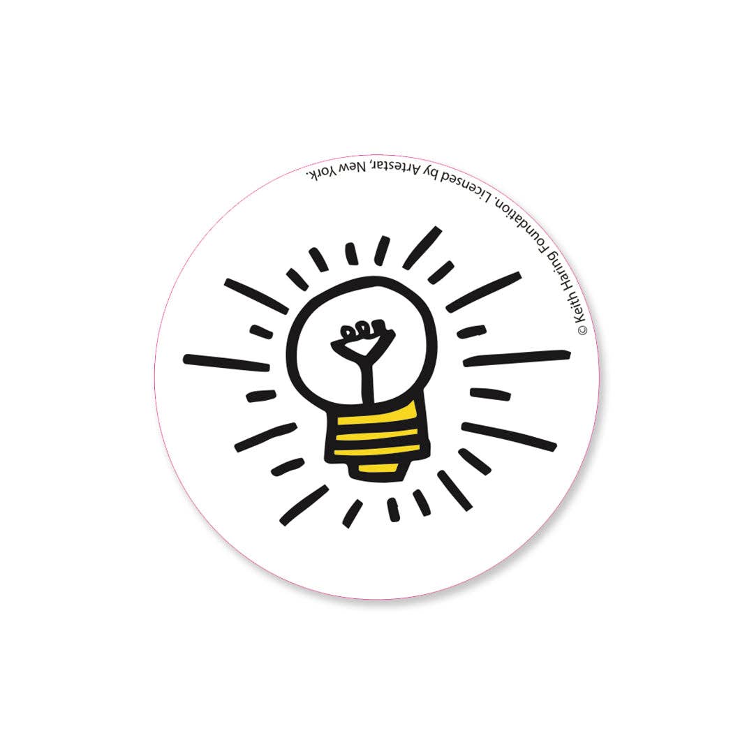 Keith Haring Lightbulb Button