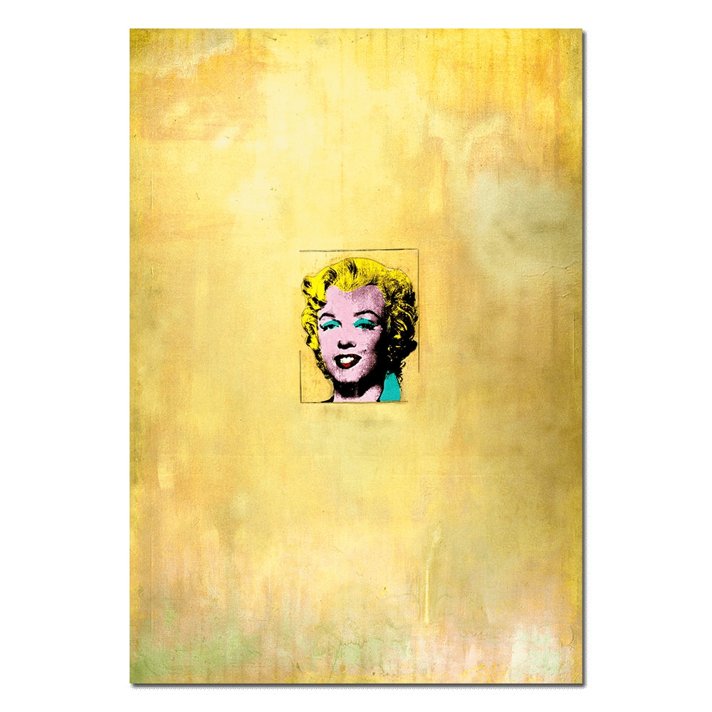 Gold Marilyn By Andy Warhol - Die-Cut Sticker