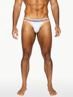 BIKE Stretch Cotton Jock Brief - White