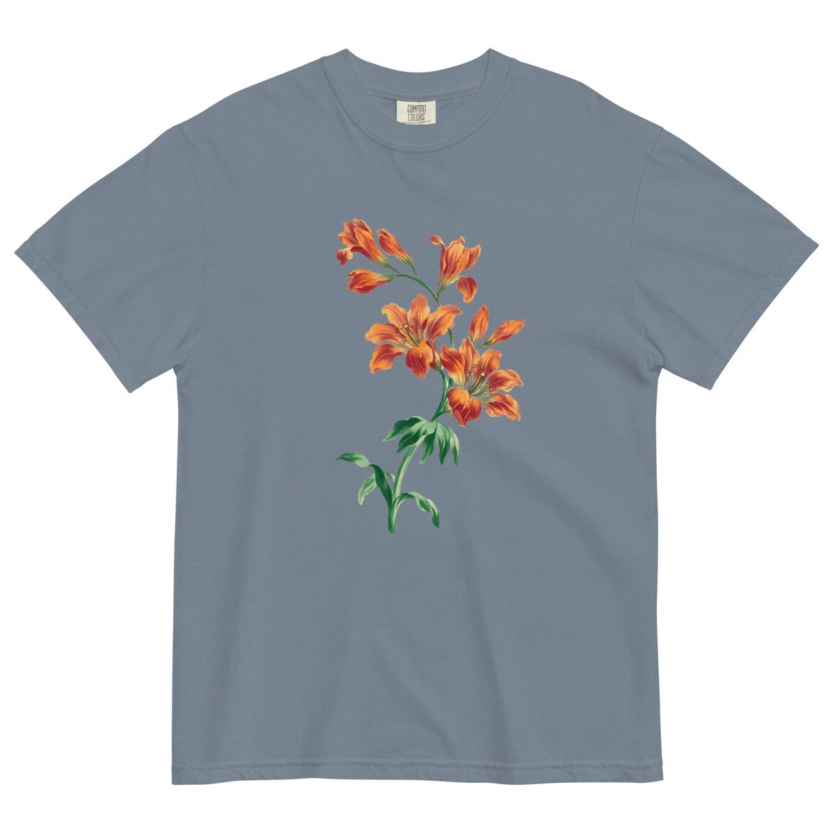 Orange Tiger Lily Flower Shirt