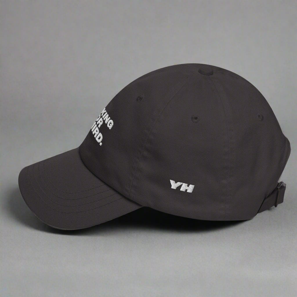 Looking For A Third Dad Hat by YES HOMO in Dark Grey