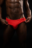 Good Boy Swim Brief by YES HOMO - Black / Red