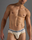 TEAMM8 Racer Mesh Brief - Ecru