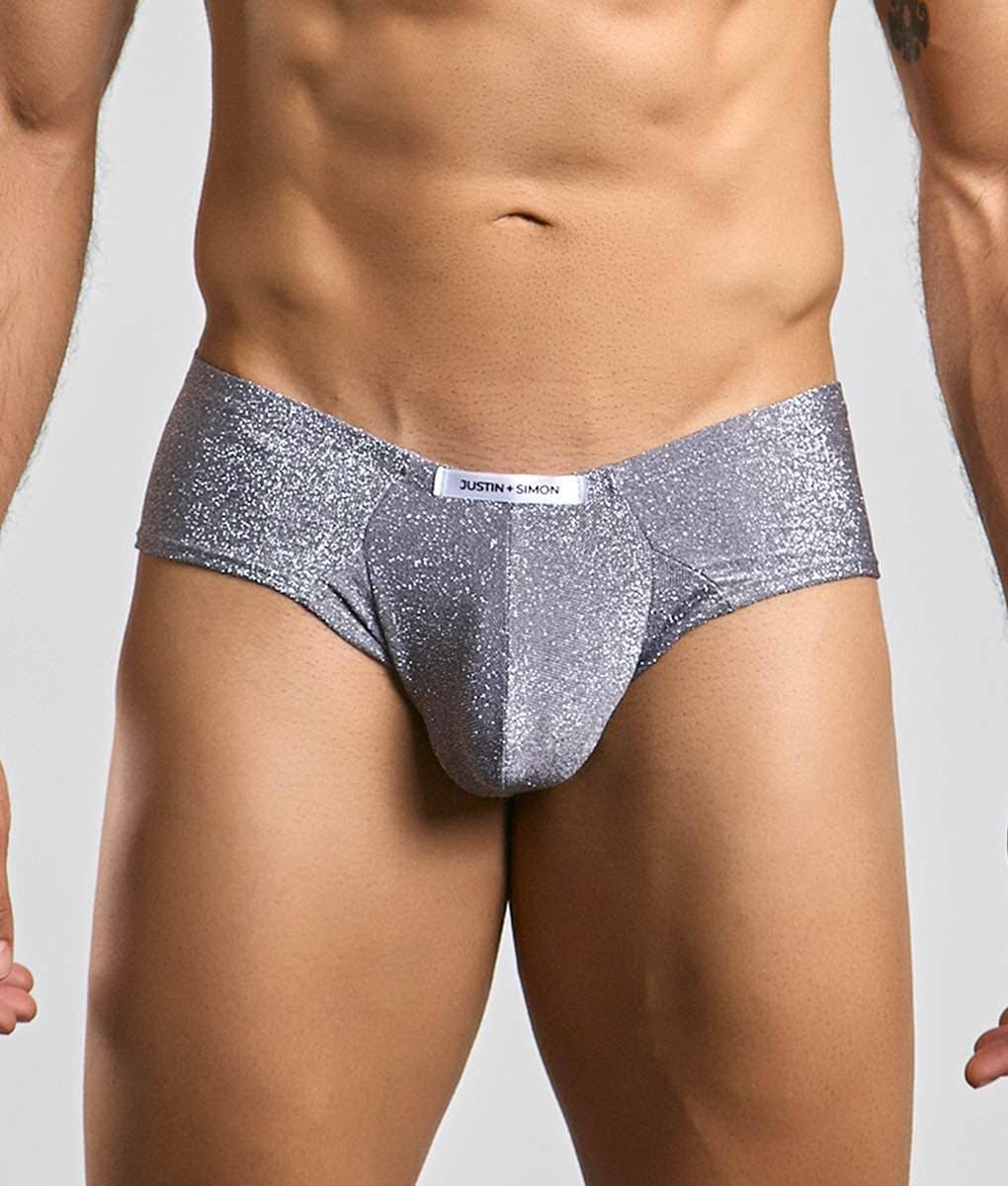 Justin + Simon Cheek - Lurex Gray