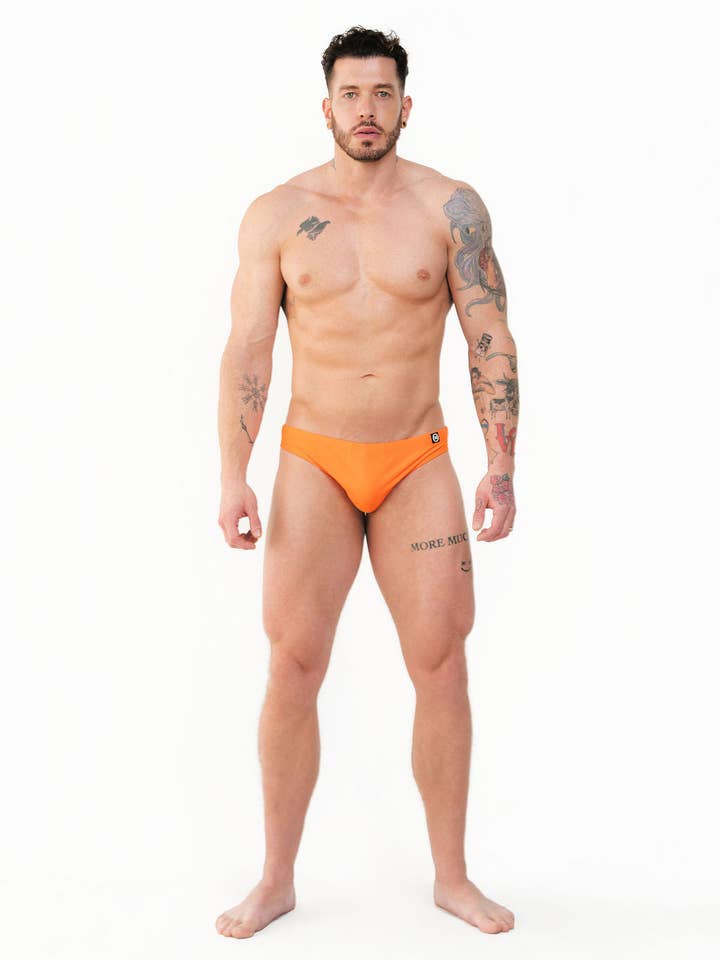 Mounderwear Core Swim Brief - Orange