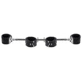 Strict Leather Adjustable Swiveling Spreader Bar with Leather Cuffs