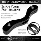 The Enforcer Black Wooden Humbler