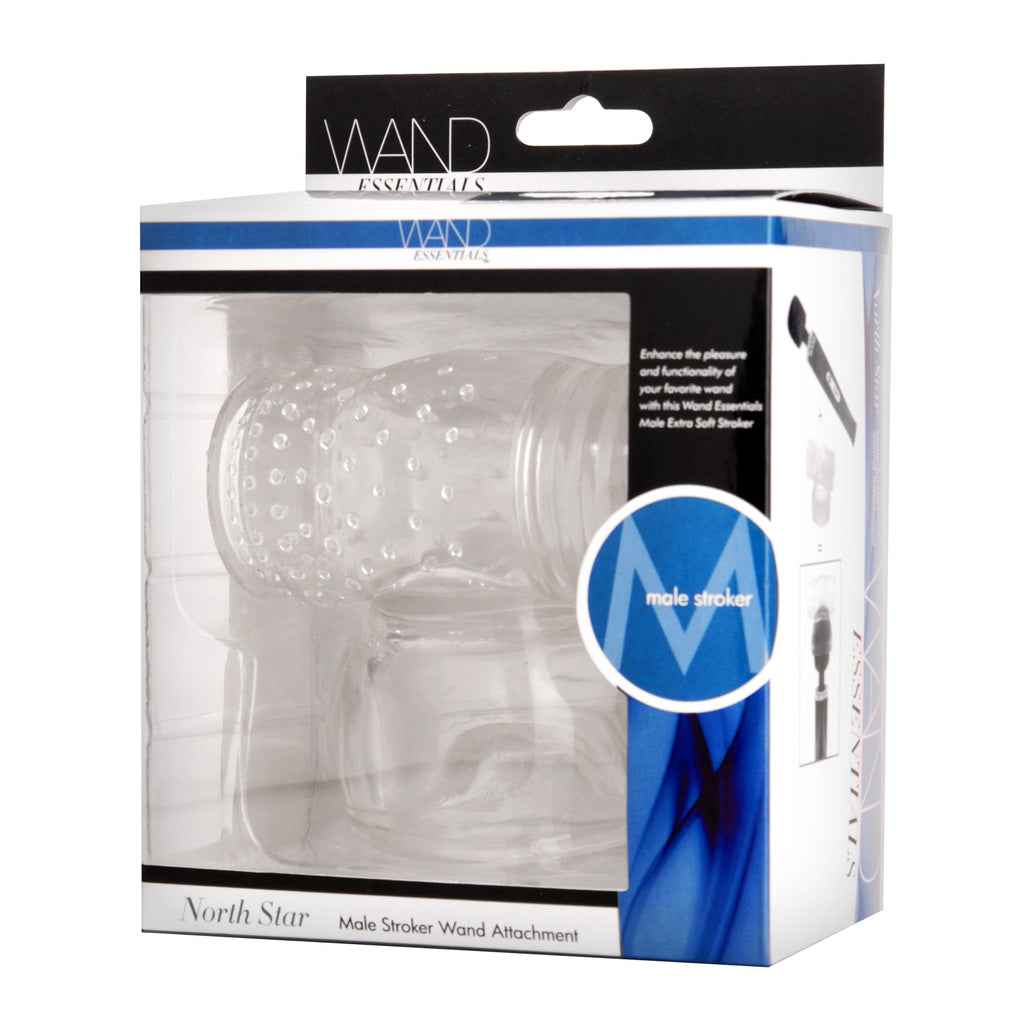 Wand Essentials North Star Enhanced Sensation Male Stroker Wand Attachment