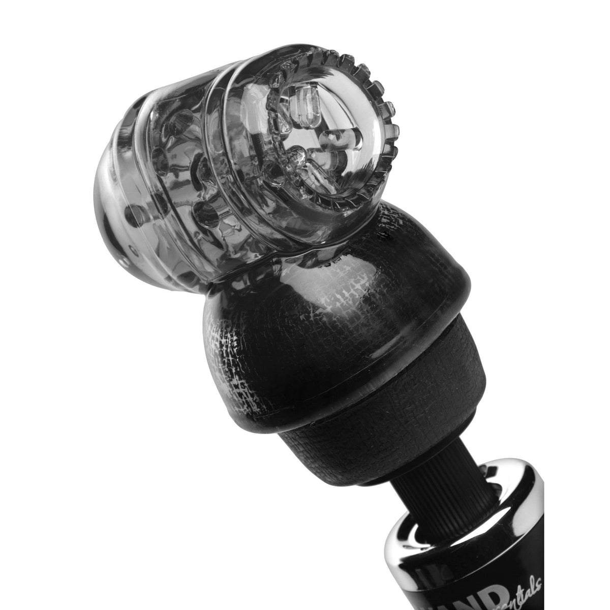 Wand Essentials Black Vibra Cup Male Masturbation Wand Attachment