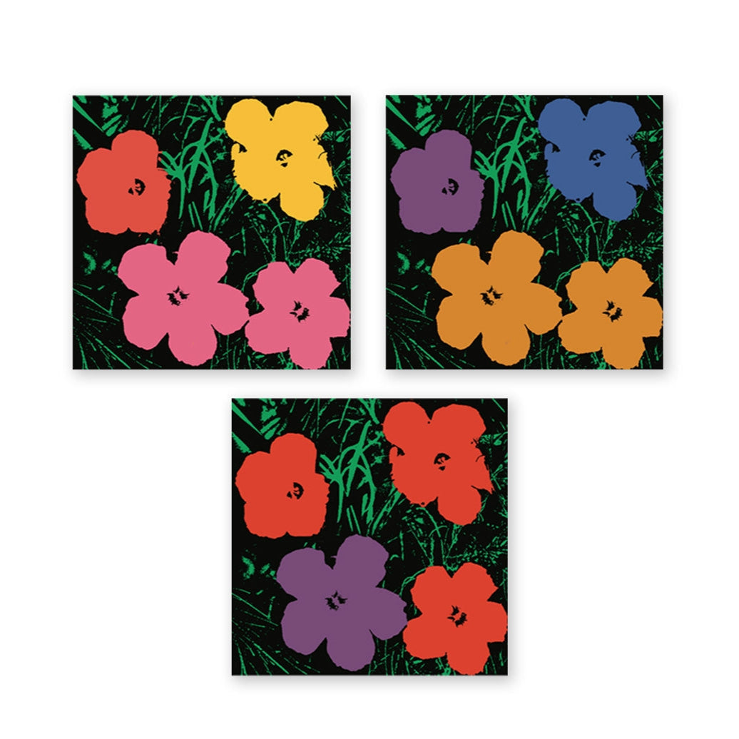 Andy Warhol Flowers Acrylic Magnet Set