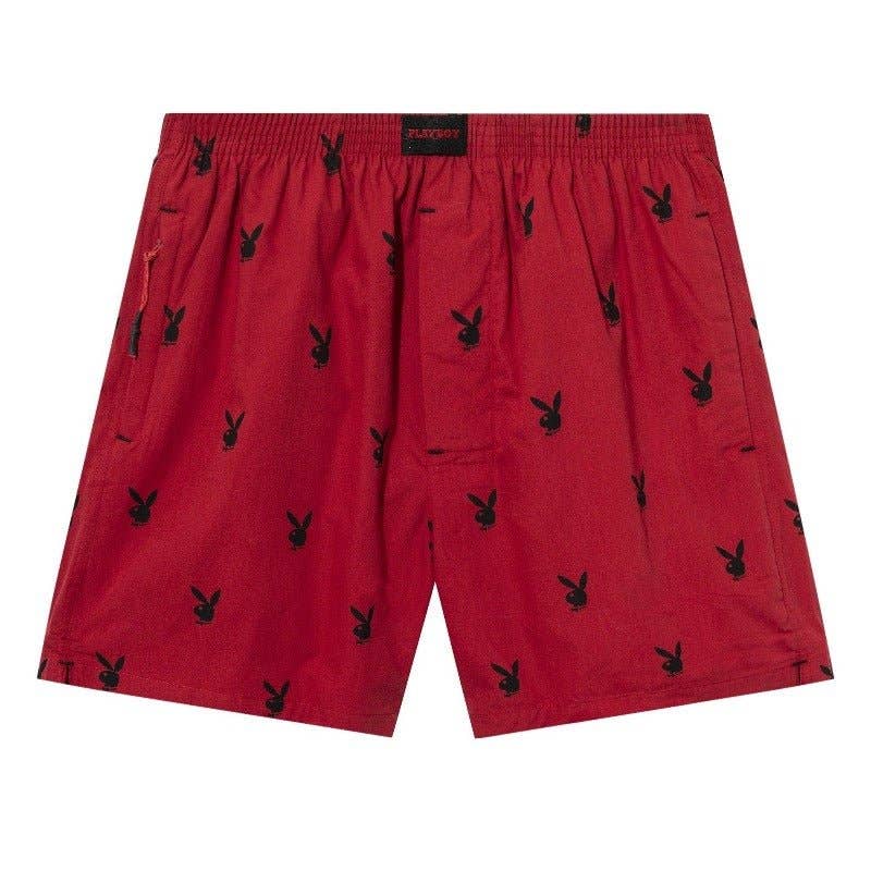 PLAYBOY Repeating Rabbit Head Lounge Shorts
