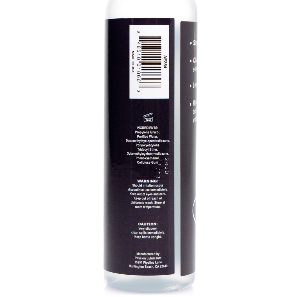 Passion Hybrid Water and Silicone Blend Lubricant - 8 oz