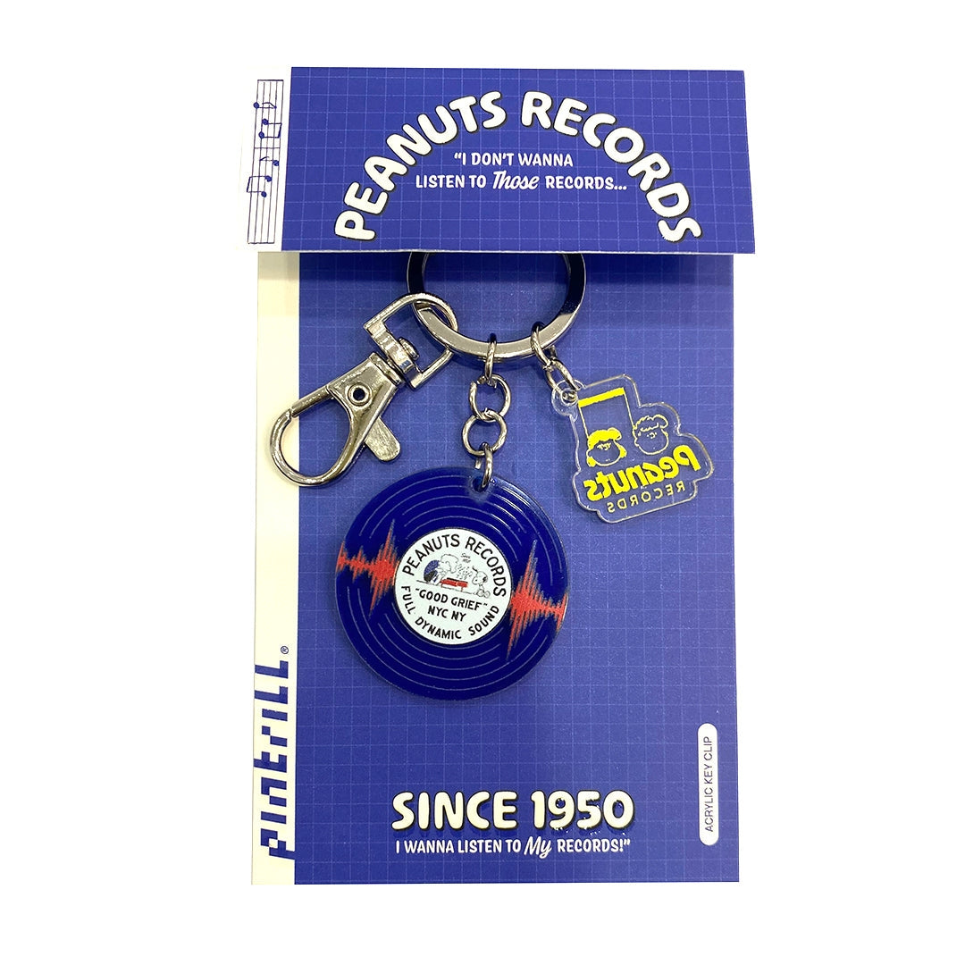Peanuts Records Keyclip
