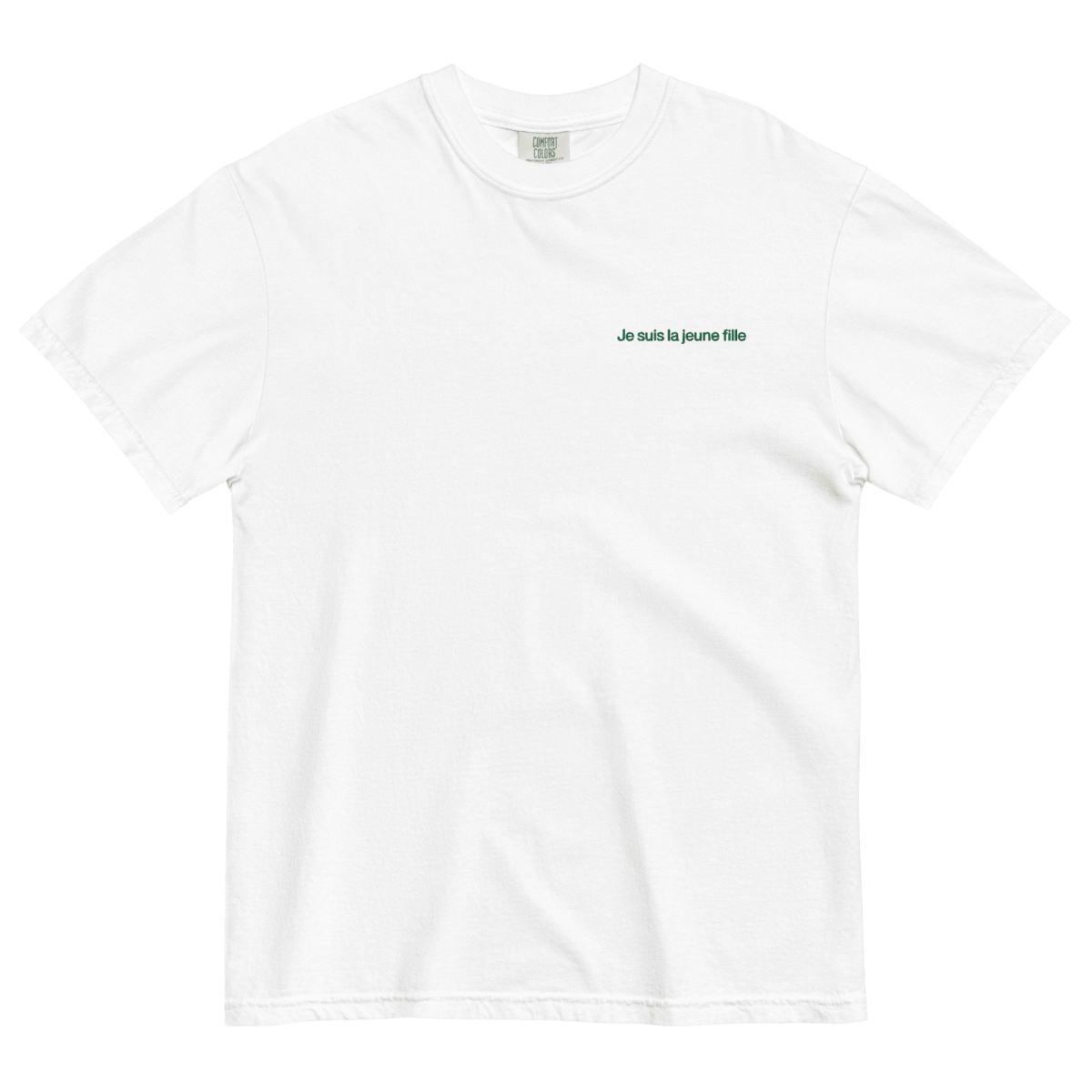 "Je Suis La Jeune Fille" Embroidered Shirt (from the Muzzy Commercial)