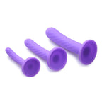 Strap U Tri-Play 3 Piece Silicone Dildo Set