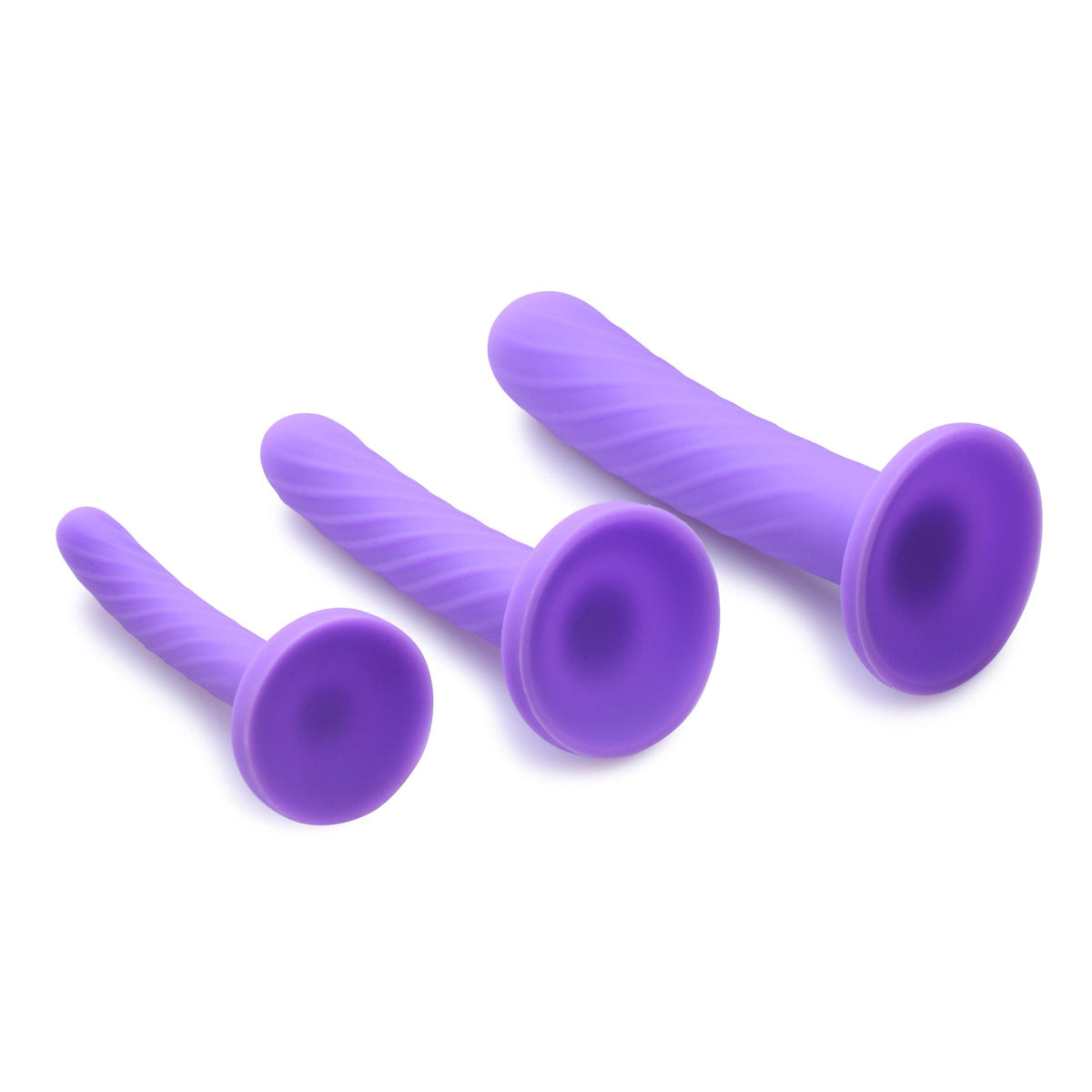 Strap U Tri-Play 3 Piece Silicone Dildo Set