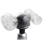 Wand Essentials Twin Turbo Strokers 2 in 1 Wand Attachment for Men