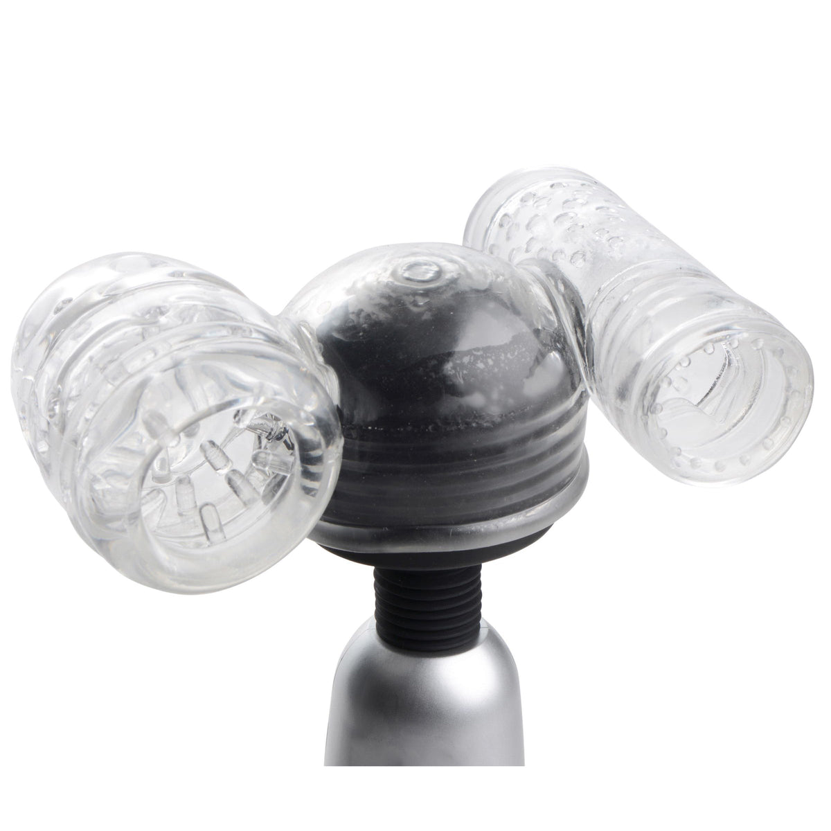 Wand Essentials Twin Turbo Strokers 2 in 1 Wand Attachment for Men