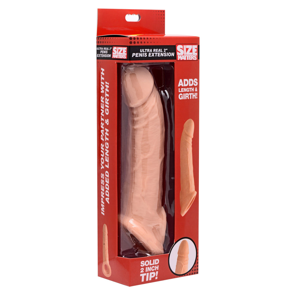 Size Matters Ultra Real 1 Inch Solid Tip Penis Extension