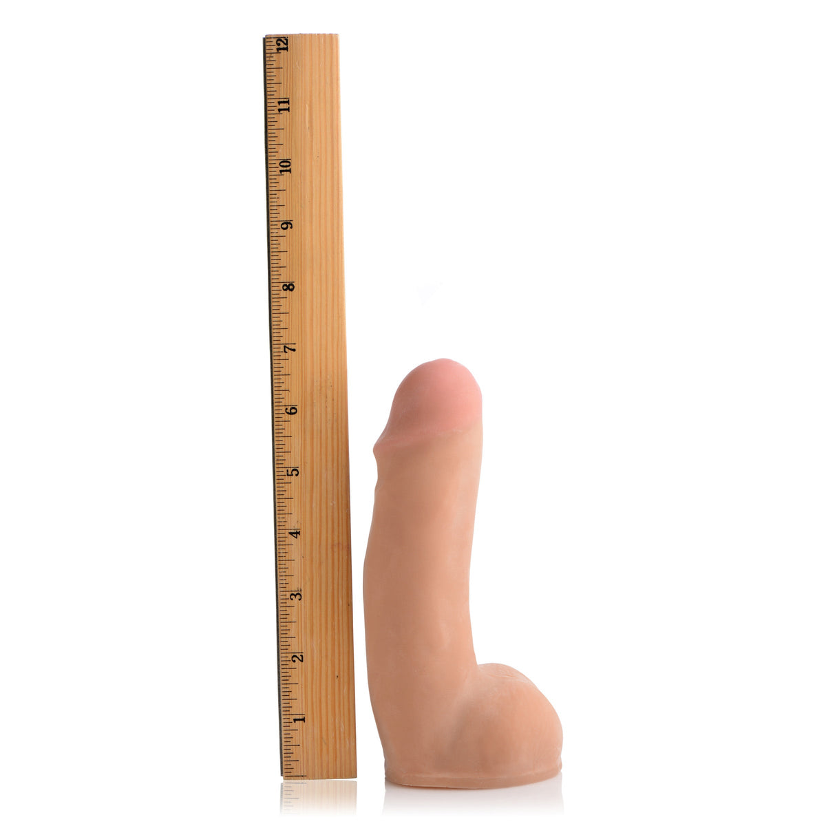 Loadz Squirting Dildo - 7 Inch with Reservoir in Balls - Light
