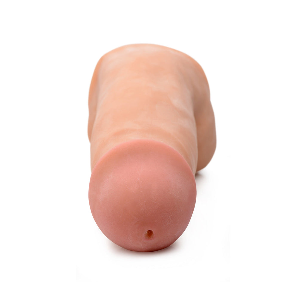 Loadz Squirting Dildo - 7 Inch with Reservoir in Balls - Light