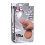 Loadz Squirting Dildo - 8 Inch with Reservoir in Balls - Light