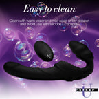 Strap U Pro Rider 9X Vibrating Silicone Strapless Strap On with Remote Control