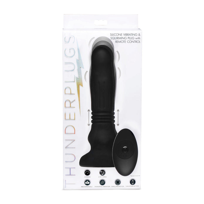 Thunderplugs Silicone Swelling & Thrusting Plug with Remote Control
