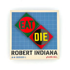 ROBERT INDIANA Eat / Die Pin Set