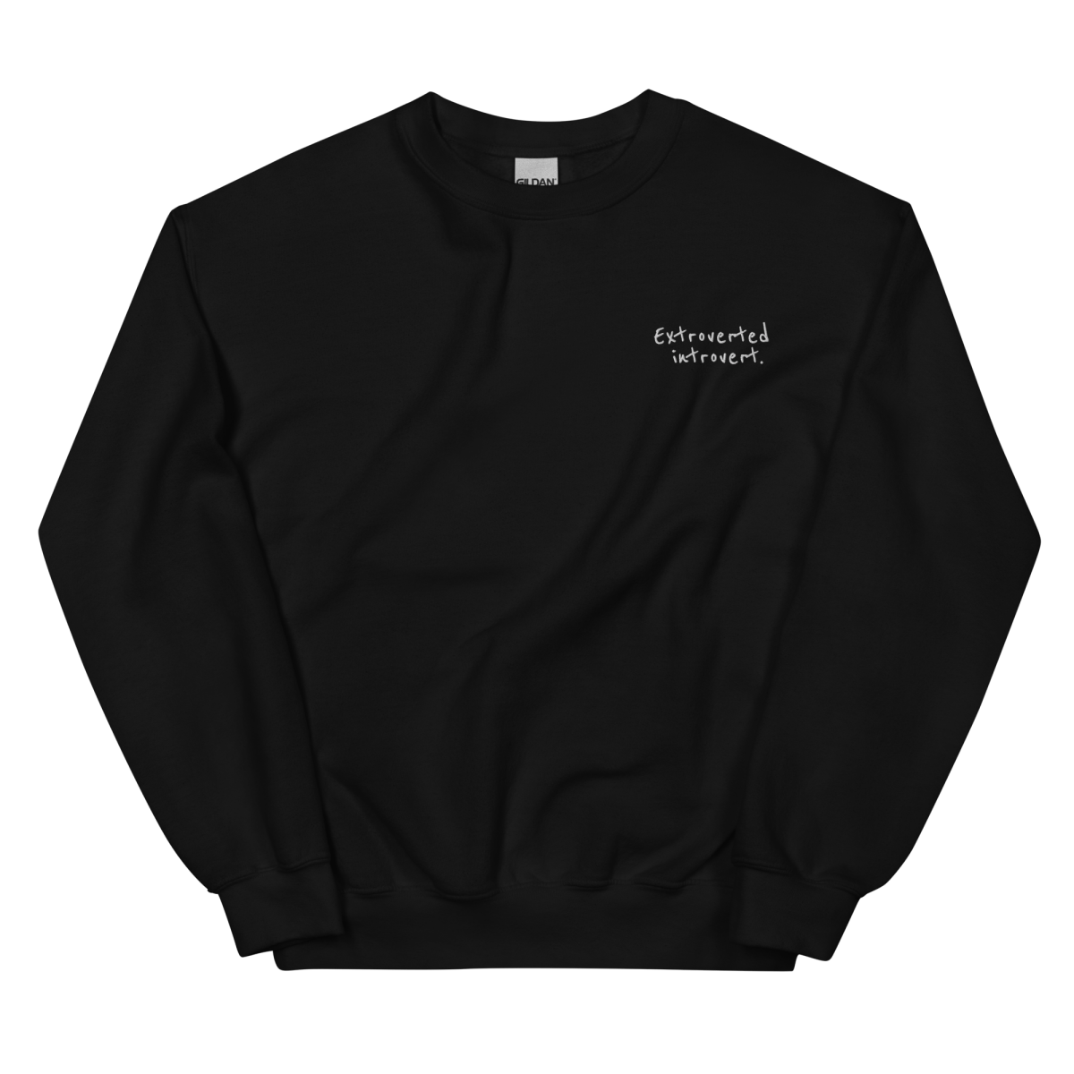 Extroverted Introvert Embroidered Sweatshirt
