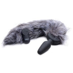 Tailz Grey Fox Tail Vibrating Anal Plug
