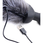 Tailz Grey Fox Tail Vibrating Anal Plug