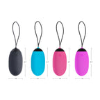 21X XL Silicone Vibrating Egg - Black
