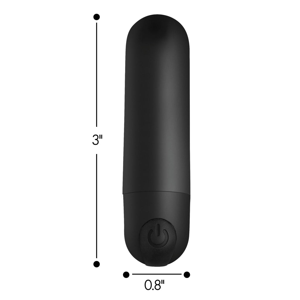 21X Vibrating Bullet with Remote Control - Black