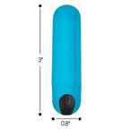 21X Vibrating Bullet with Remote Control - Blue