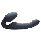 Strap U Ergo-Fit Twist Inflatable Vibrating Strapless Strap-on - Black