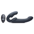 Strap U Ergo-Fit Twist Inflatable Vibrating Strapless Strap-on - Black