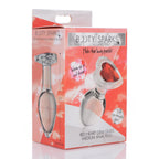 Red Heart Gem Glass Anal Plug - Medium