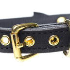 Golden Kitty Cat Bell Collar - Black-Gold