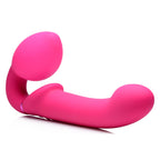 Strap U 10X Ergo-Fit G-Pulse Inflatable & Vibrating Strapless Strap-On - Pink