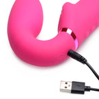 Strap U 10X Ergo-Fit G-Pulse Inflatable & Vibrating Strapless Strap-On - Pink