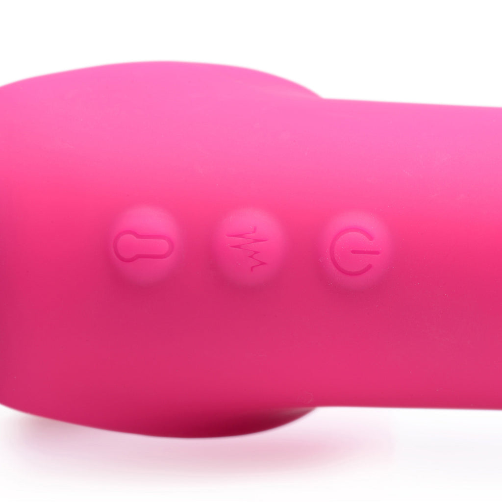 Strap U 10X Ergo-Fit G-Pulse Inflatable & Vibrating Strapless Strap-On - Pink
