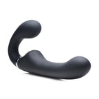 Strap U 10X Mighty Rider Vibrating Strapless Strap-on - Black