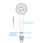 Shower Head with Silicone Nozzle