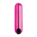 10X Rechargeable Vibrating Metallic Bullet - Pink