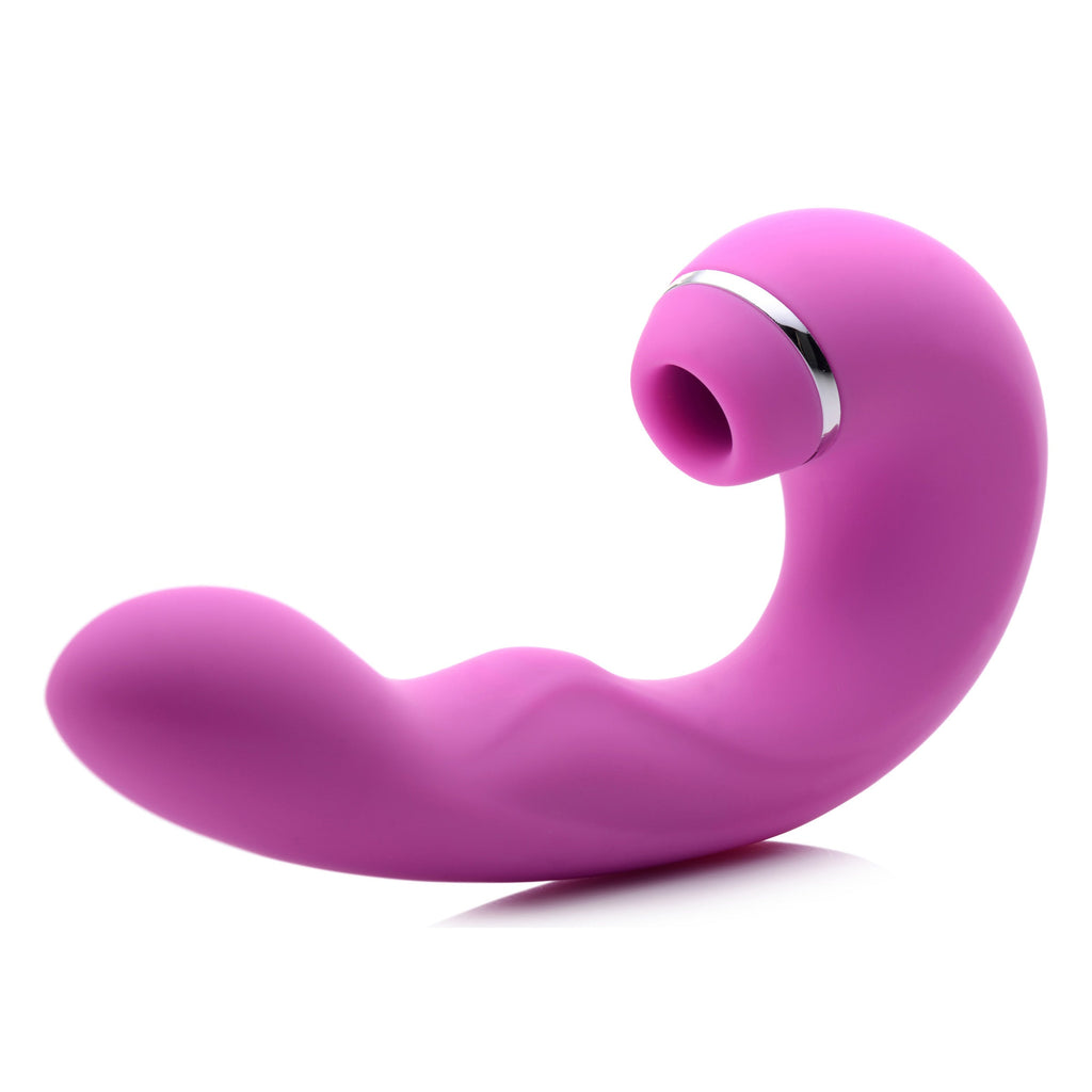 Shegasm 5 Star 10X Tapping G-Spot Vibe with Suction - Pink