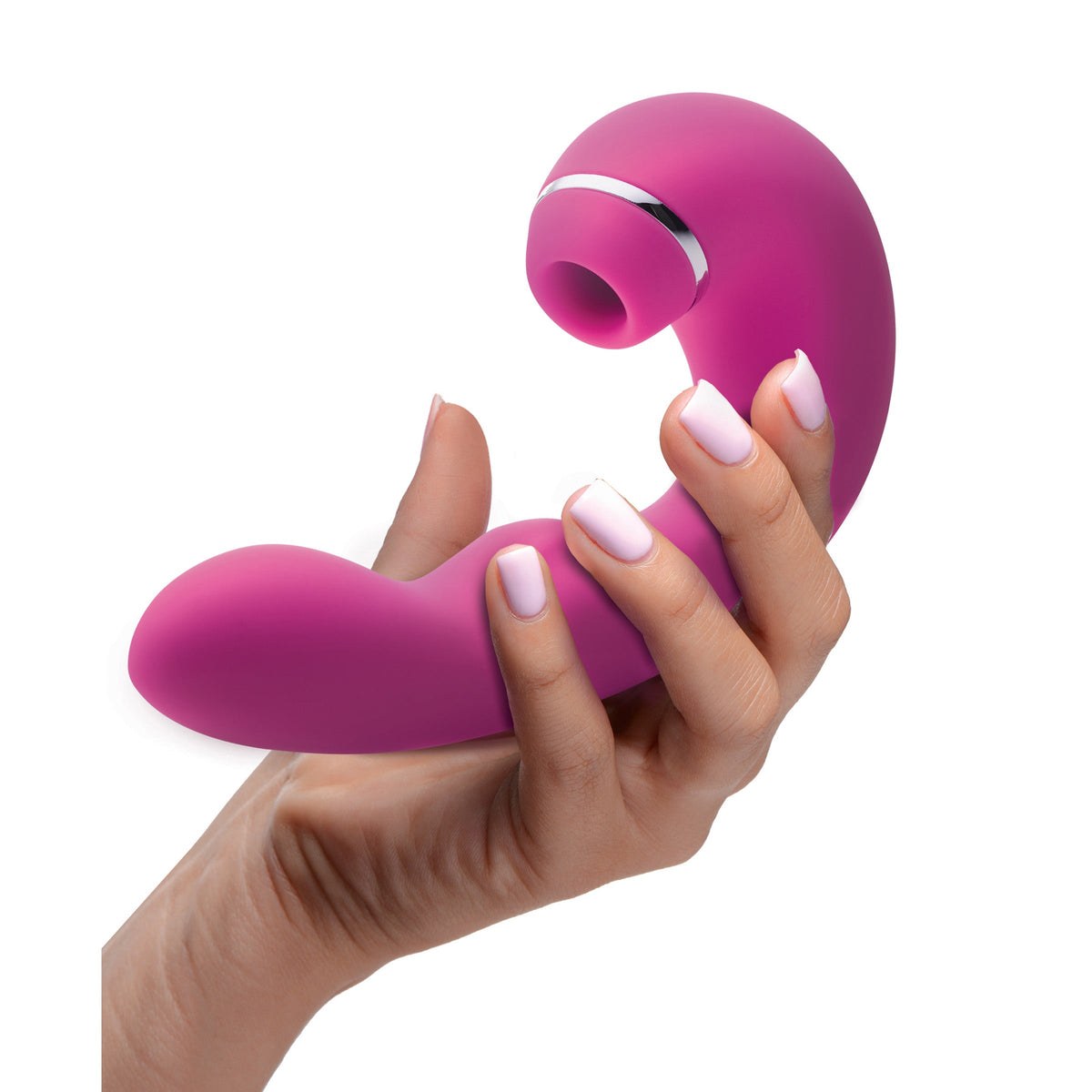 Shegasm 5 Star 10X Tapping G-Spot Vibe with Suction - Pink