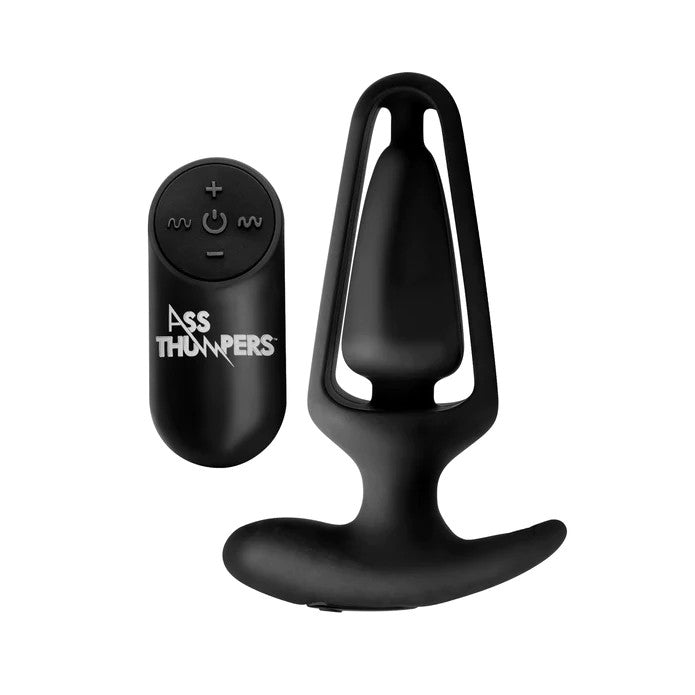 Ass Thumpers Power Plug 7X Hollow Anal Plug With Remote Control